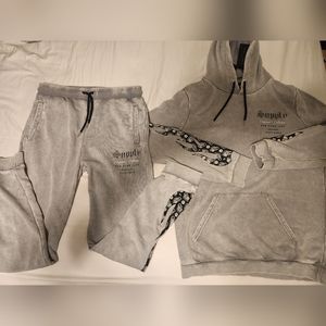 Supply & Demand Acid Flame Jogger Set - Pull Over Hoodie & Pants